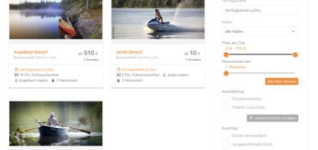 mietboote Bootscharter Wordpress Plugin Buchungssystem