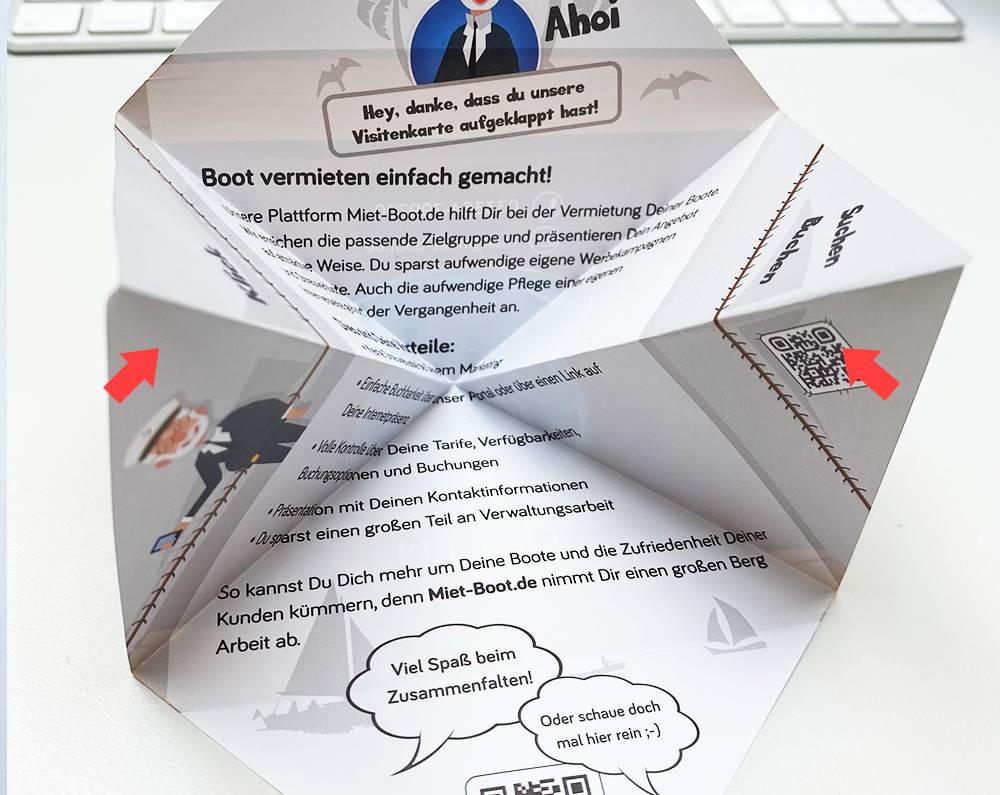 Papierschiff falten Anleitung  11