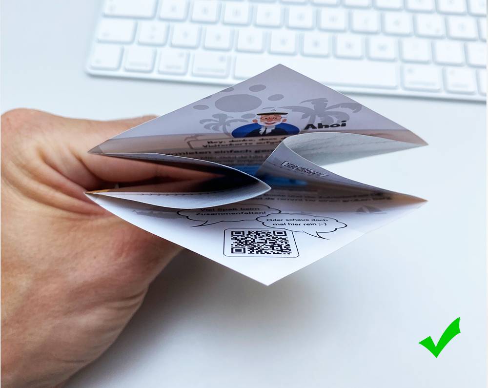 Papierschiff falten Anleitung  13