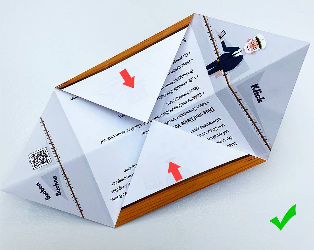 Papierschiff falten Anleitung  15