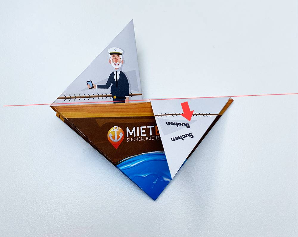 Papierschiff falten Anleitung  17