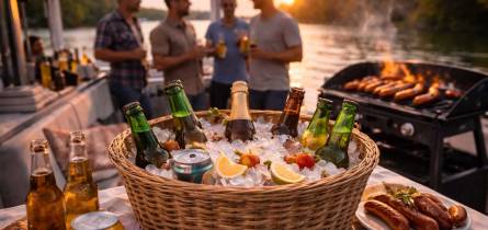 Herrentag auf dem Boot