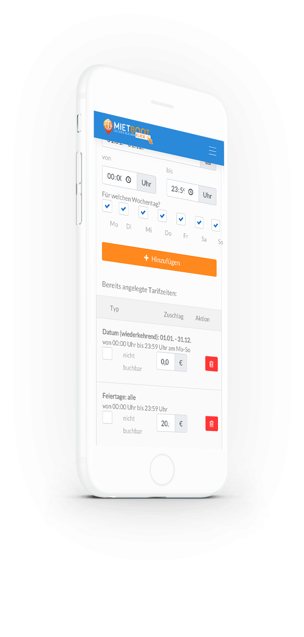 Anbieter Login Buchungssystem