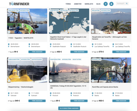 Toernfinder.de das innovative Onlineportal für Segeltörns Bild 3