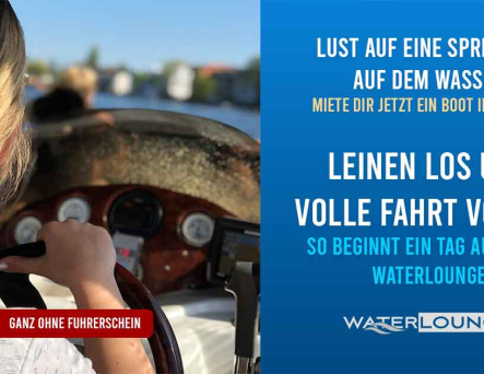 Lust auf eine Spritztour auf dem Wasser? Miete Dir jetzt ein Floss in Potsdam!